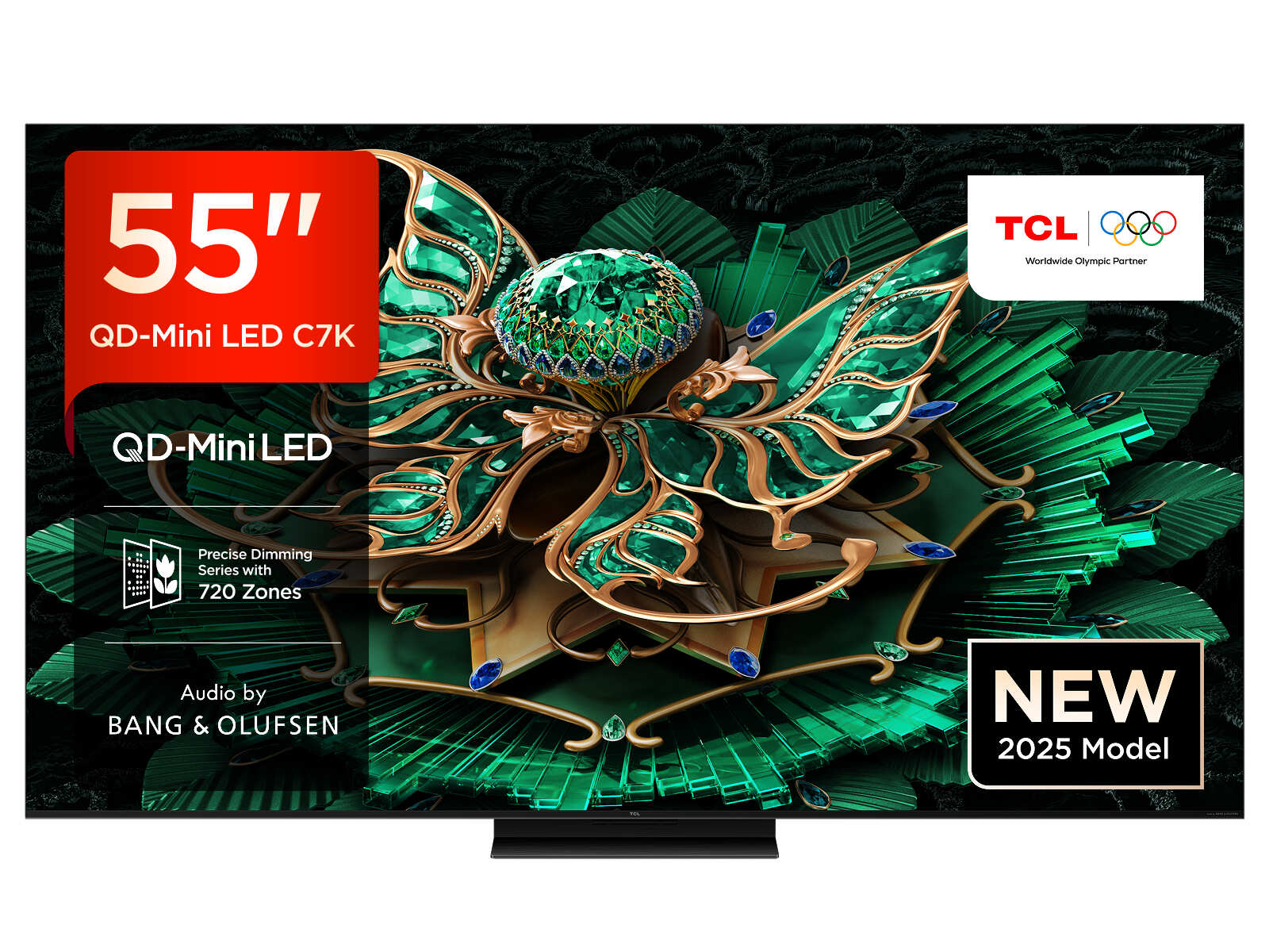 TCL C7K-UK 55 inch Premium QD-Mini LED 144Hz 4K HDR 3000 nits B&O