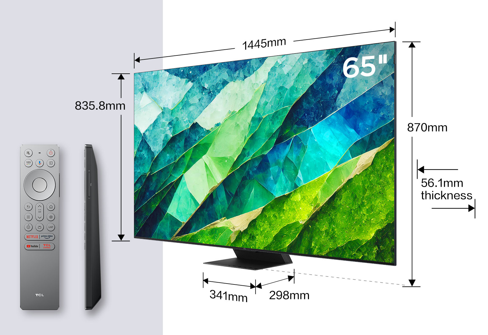 QD-Mini LED 4K TV 65 inches - C855K - TCL UK