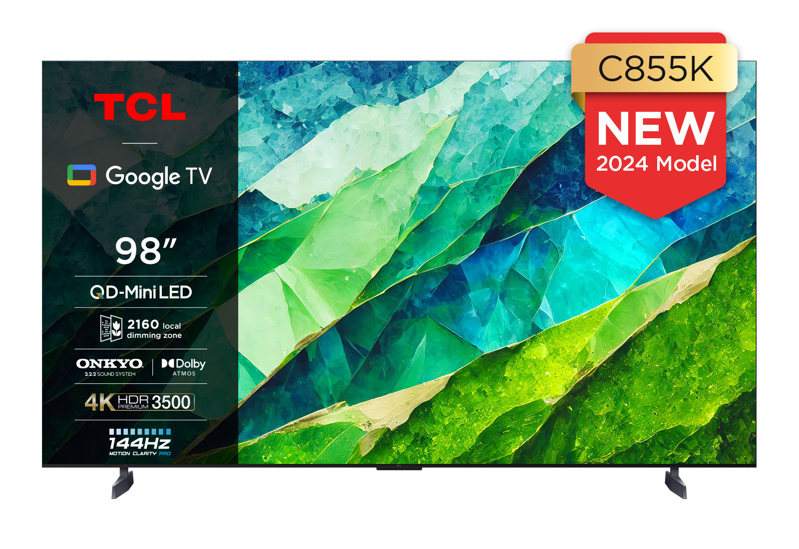 QD-Mini LED 4K TV 98 inches - C855K - TCL IE