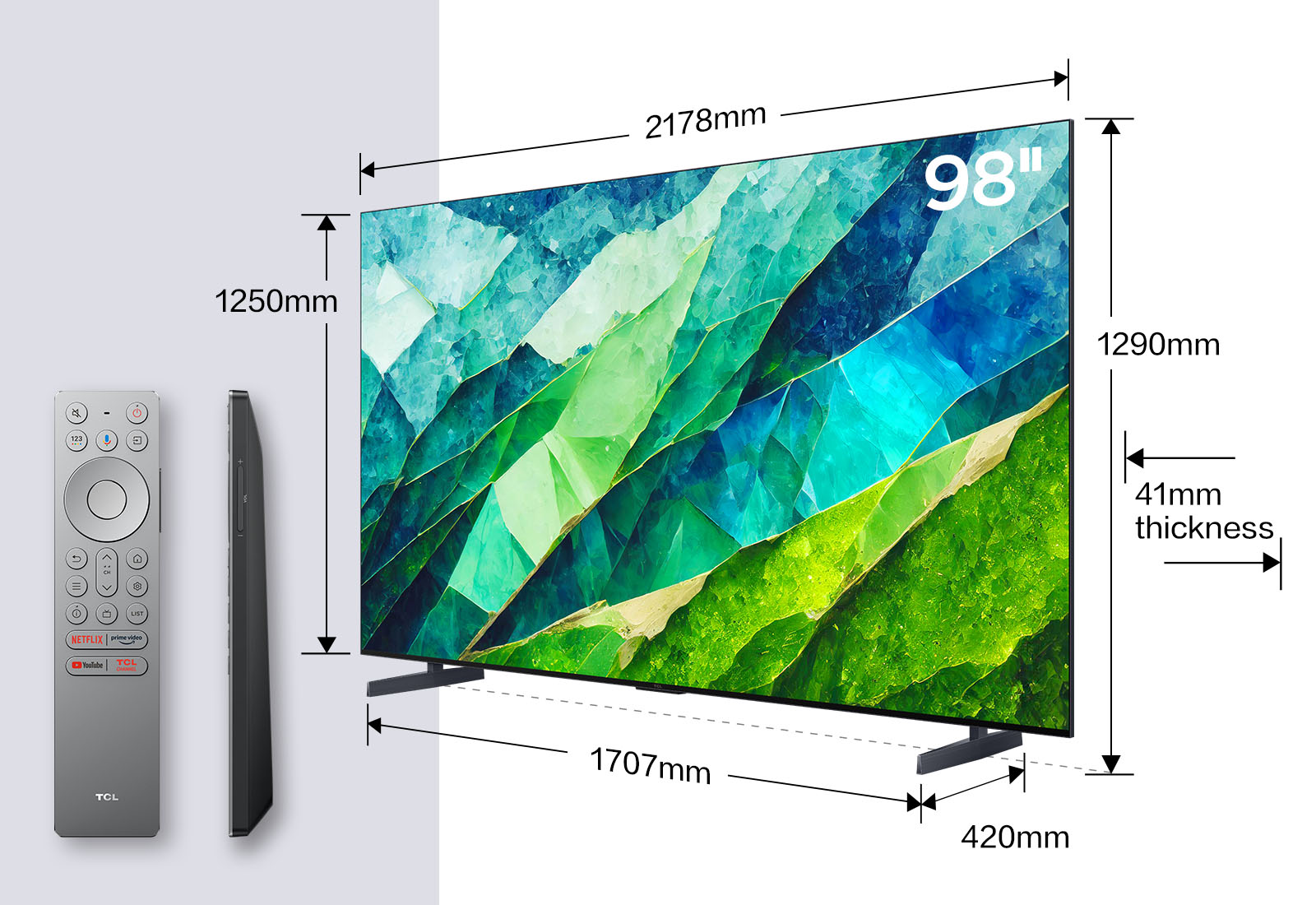 QD-Mini LED 4K TV 98 inches - C855K - TCL UK