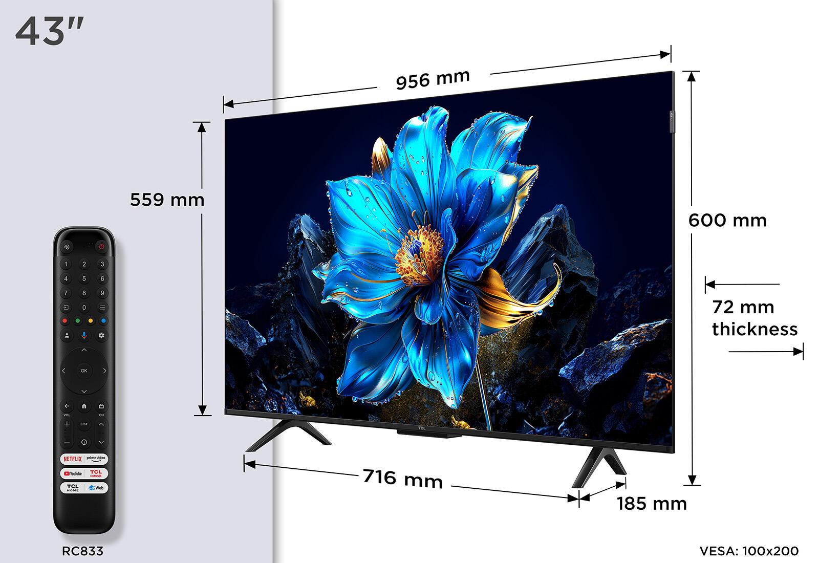TCL P7K QLED Direct LED Smart TV 4K HDR TV Google TV - TCL UK