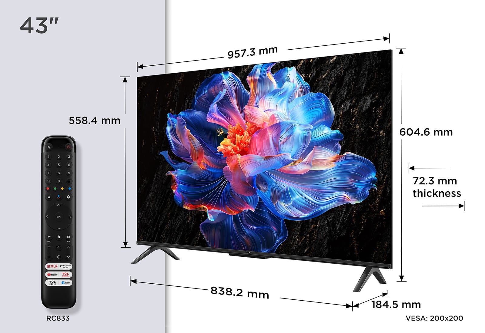 TCL V6C-UK Direct LED TV, 4K HDR TV, Smart TV Powered by Google TV