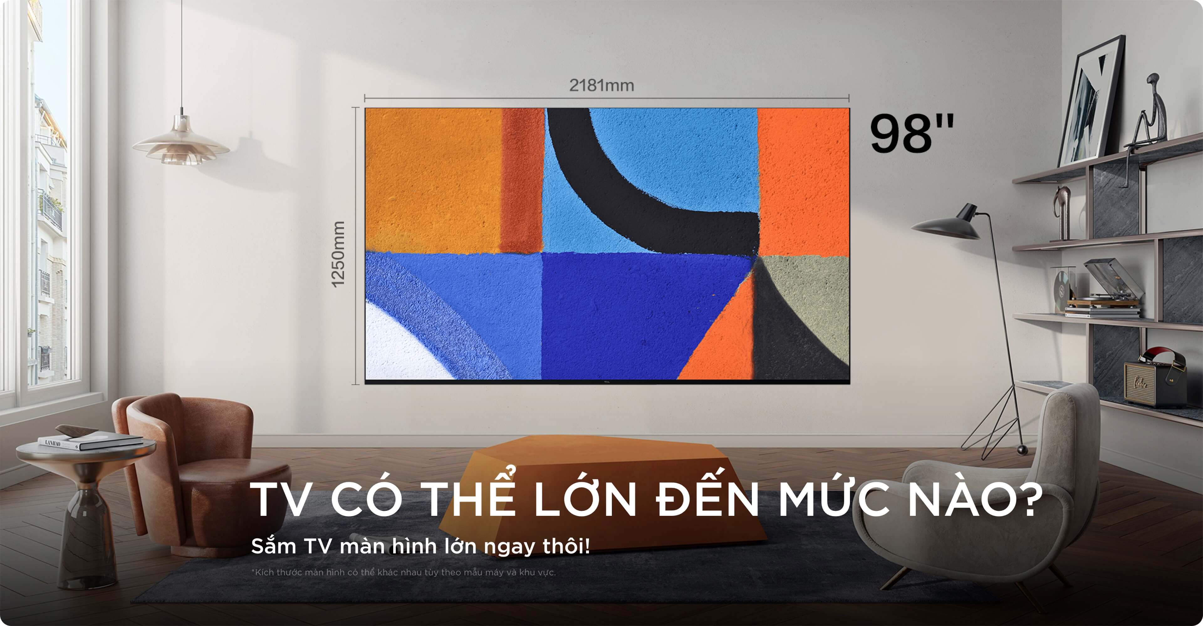 TCL Big TV Screen Size 