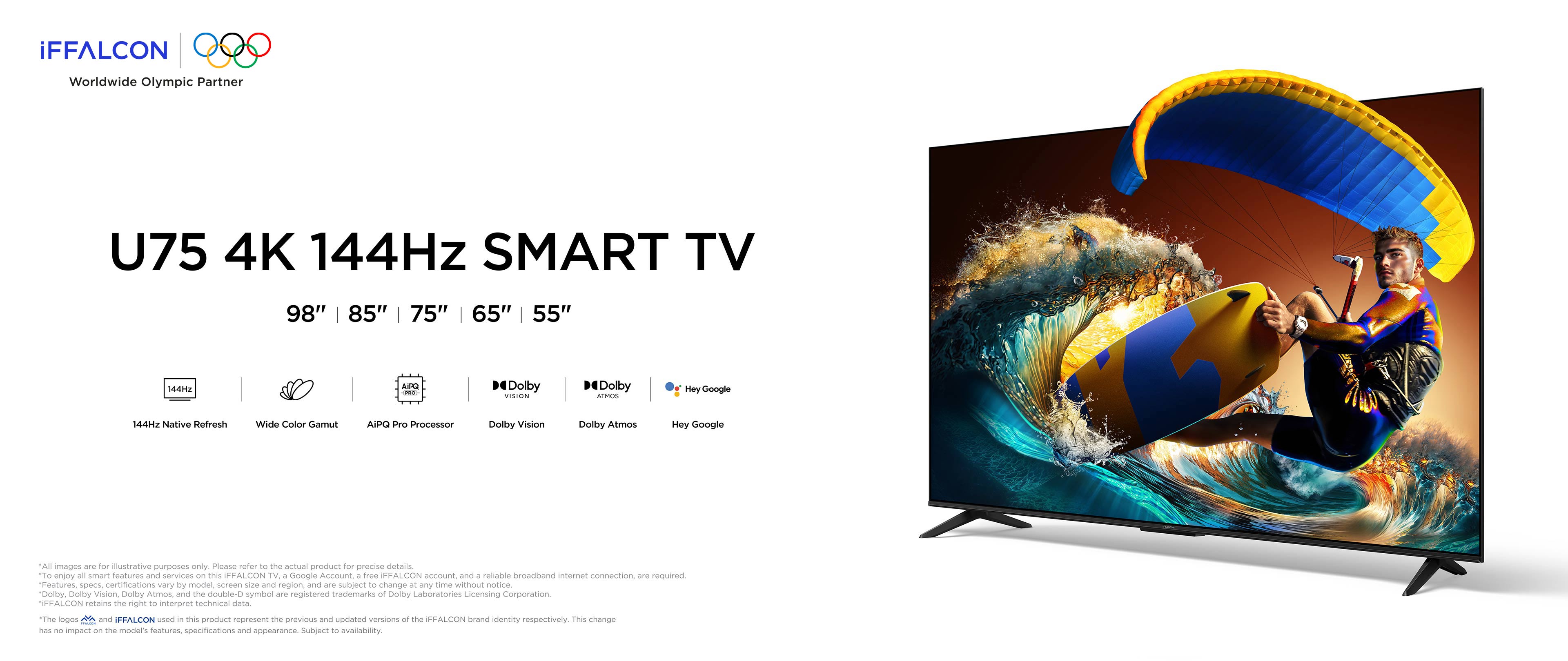 iFFALCON U75 4K UHD Google TV