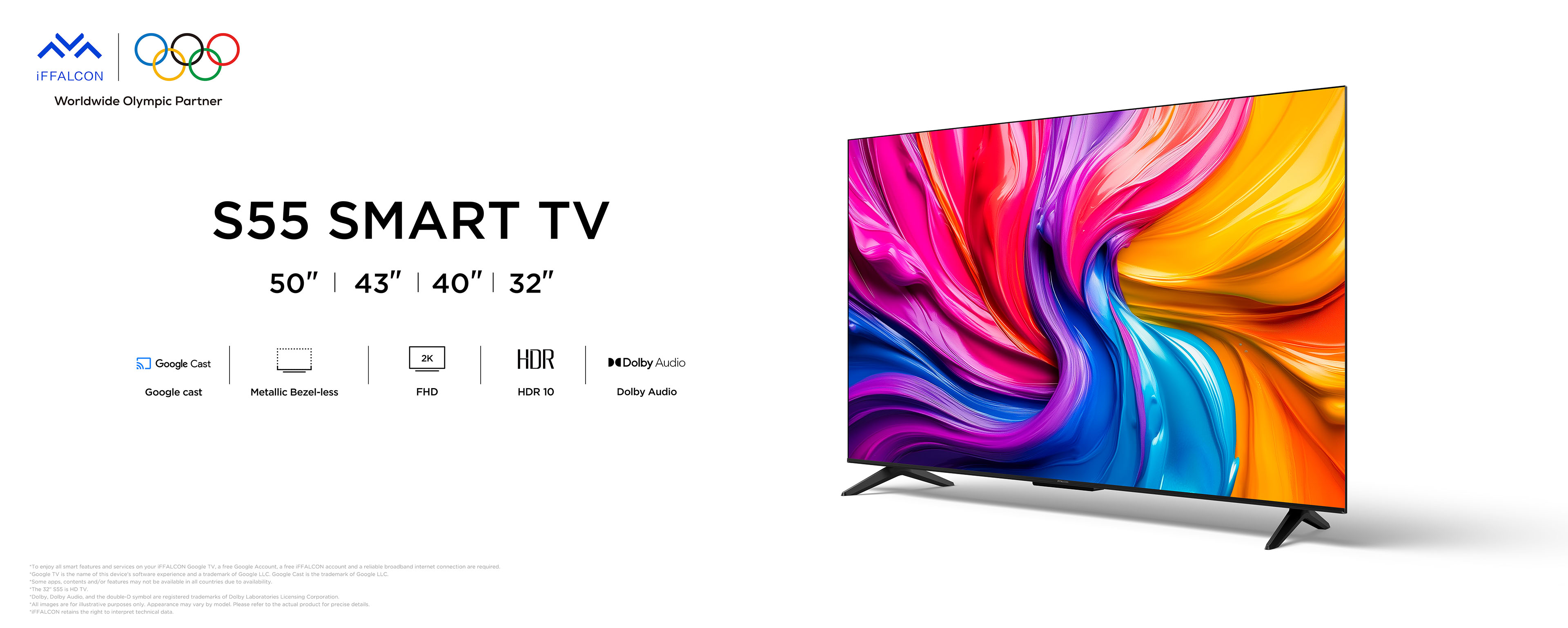 iFFALCON S55 FHD SMART TV- 32/40/43 Inch TV