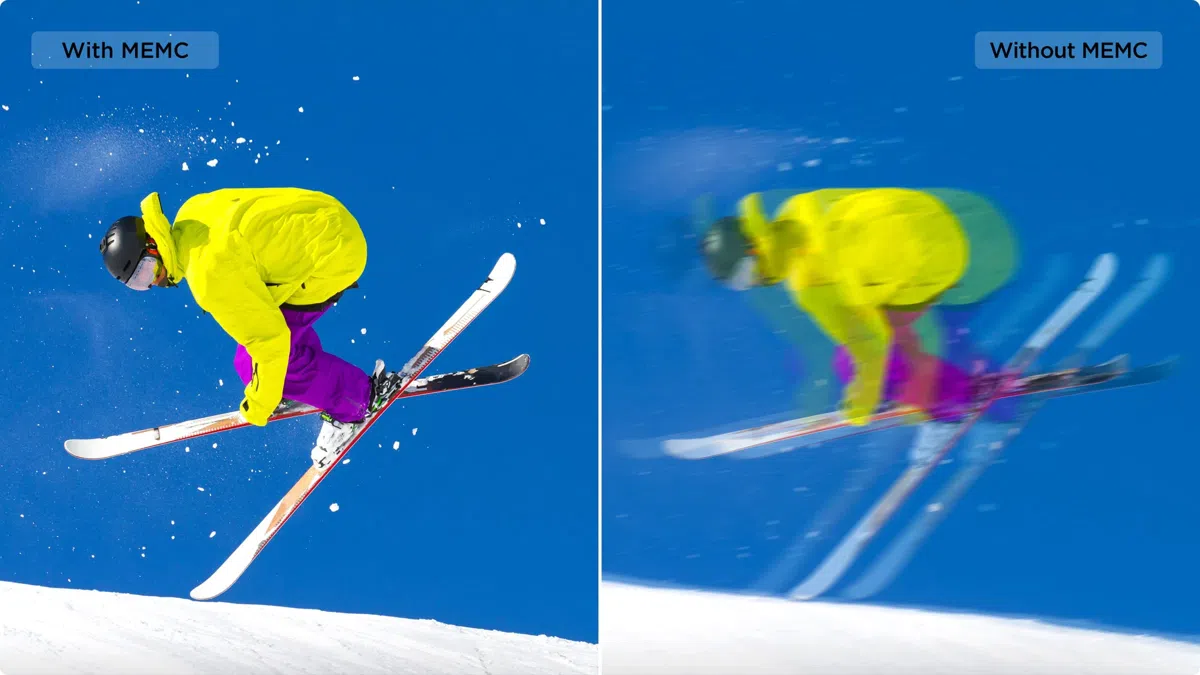 iFFALCON U65 MEMC algorithm reduces motion display blur