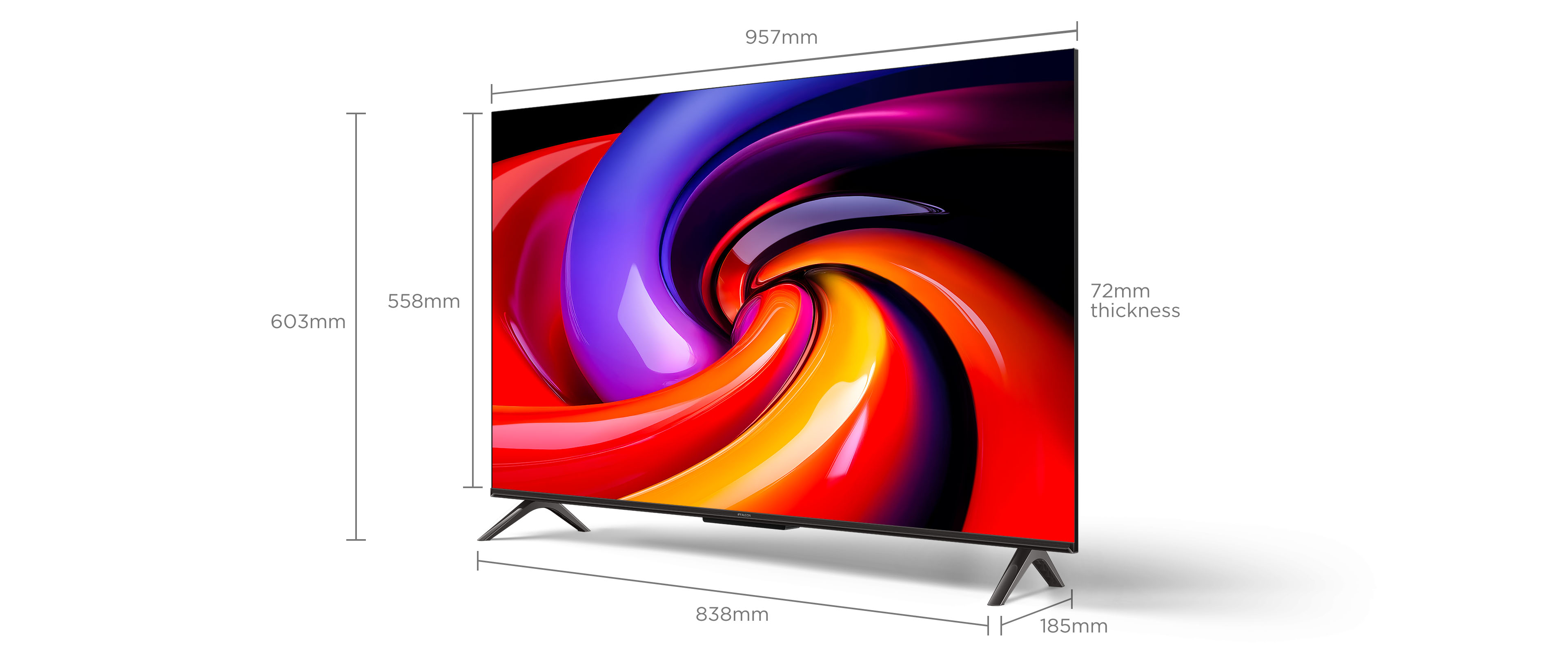 iFFALCON 4K 43型 43U65 Dolby Audio HDR10 iFFALCON U65 4K UHD Google TV-43 to 85 Inch