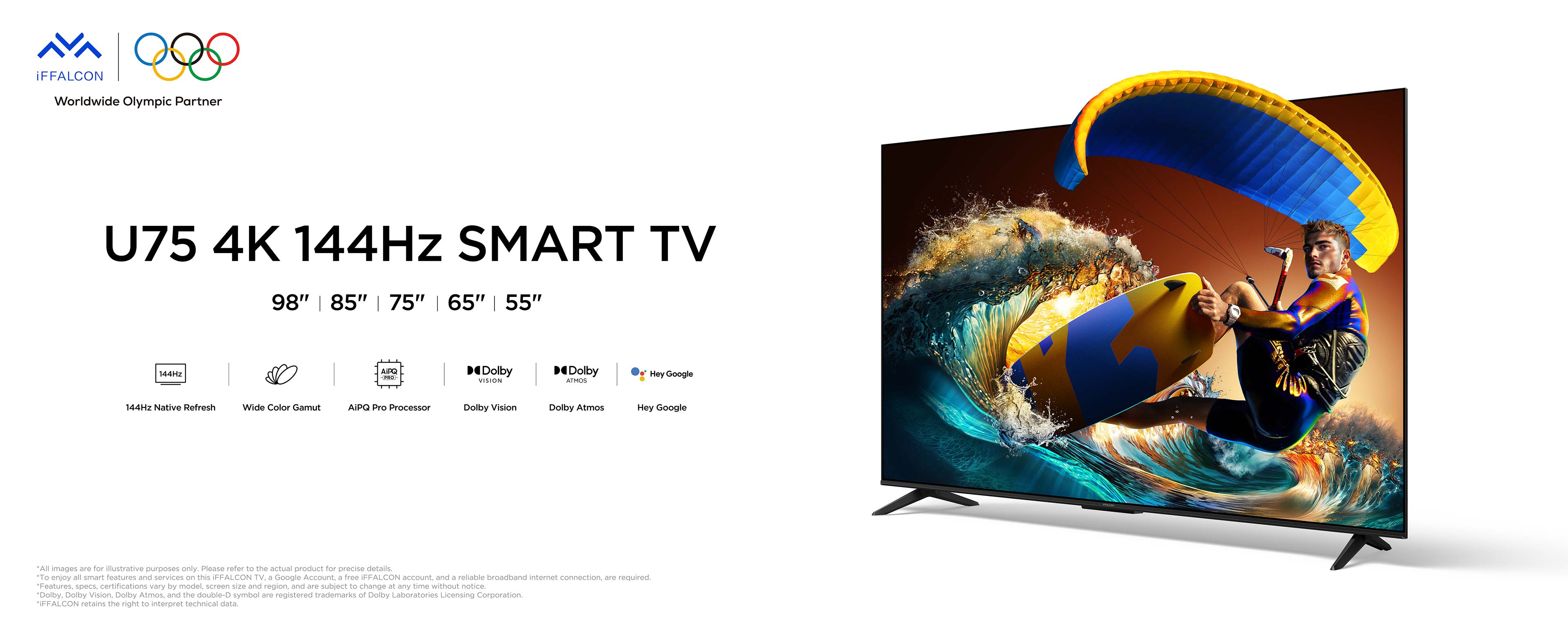 iFFALCON U75 4K UHD Google TV