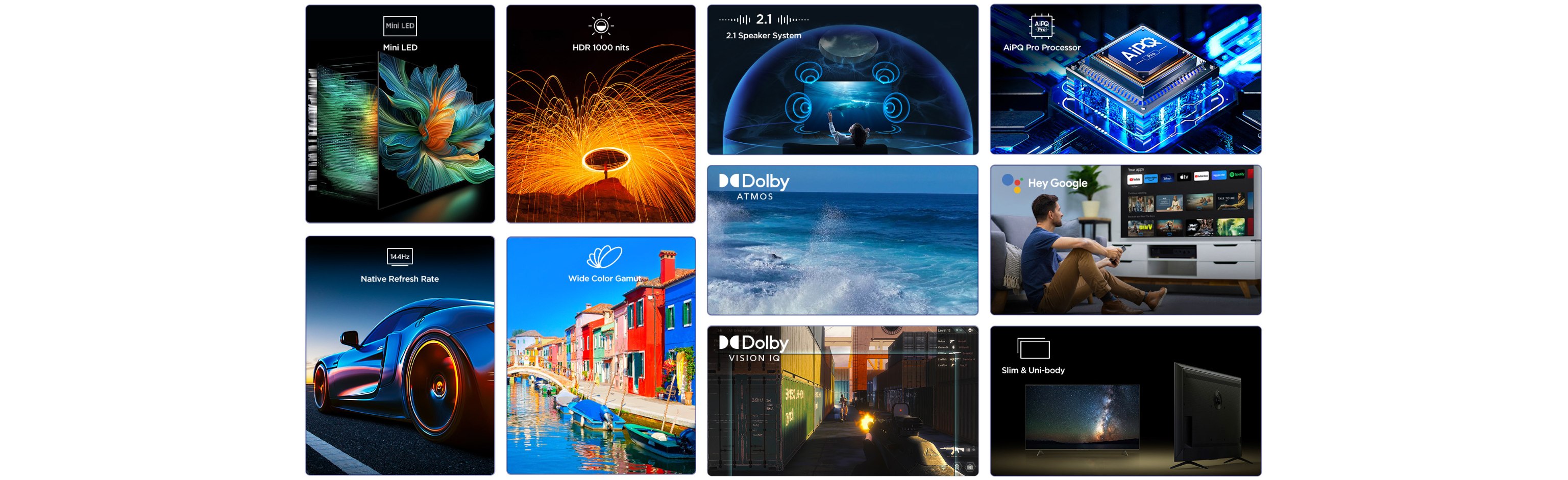 iFFALCON U85 4K Mini LED TV Top Characteristics