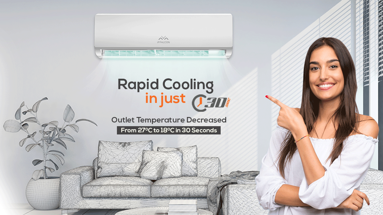 iFFALCON E3 AC 30 Sec Fast Cooling