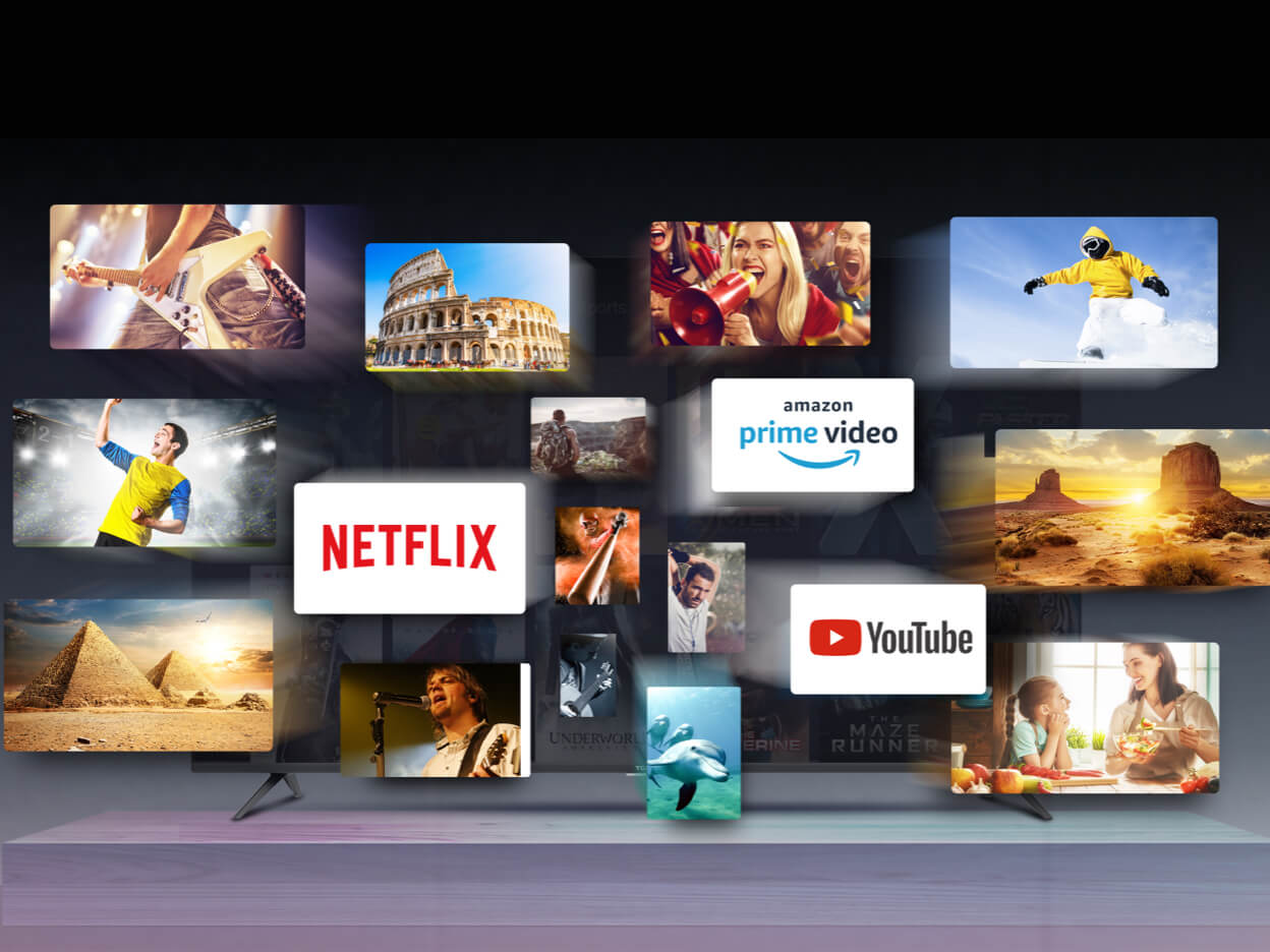 iFFALCON K61 TV YouTube Netflix Prime Video