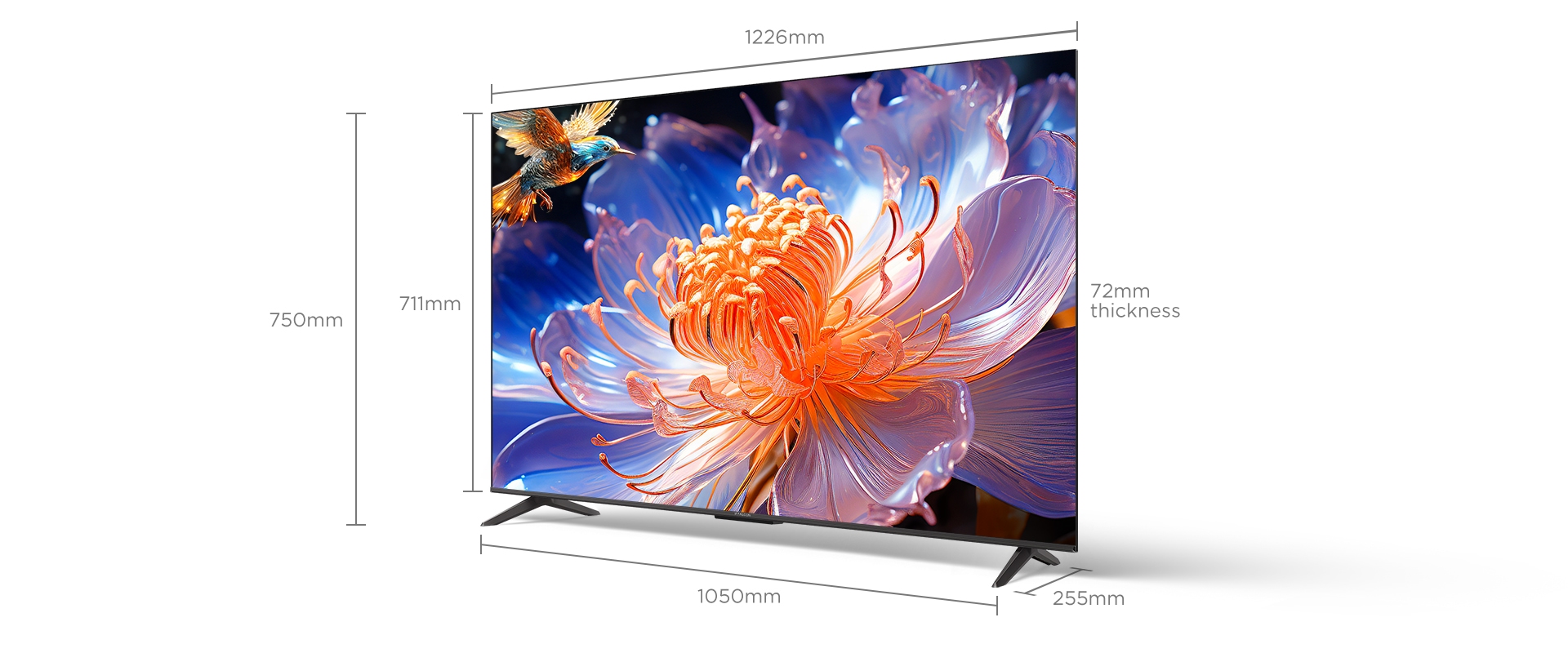 U64 4K UHD Google TV Screen Size 55
