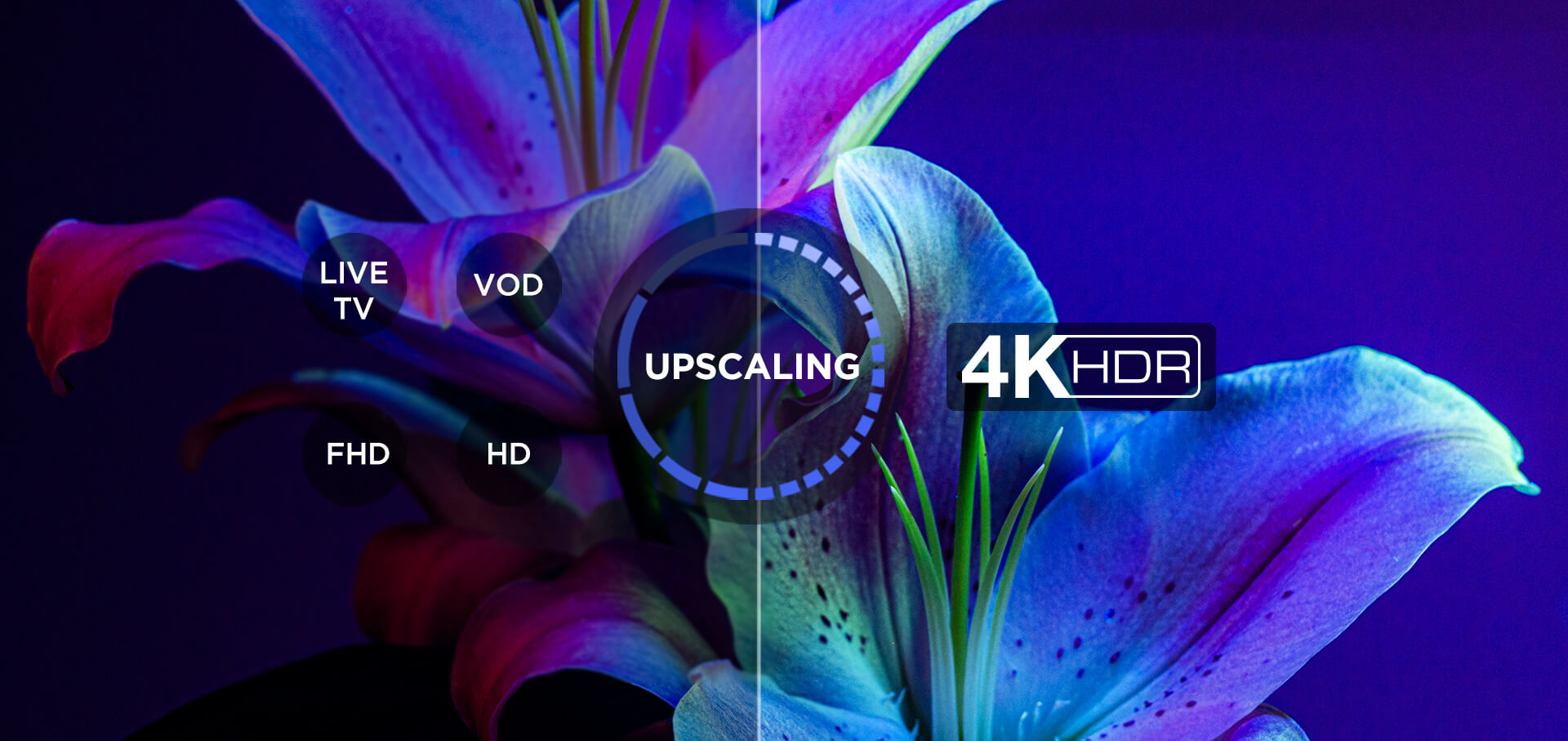 iFFALCON U61 TV 4K HDR Upscale the Picture