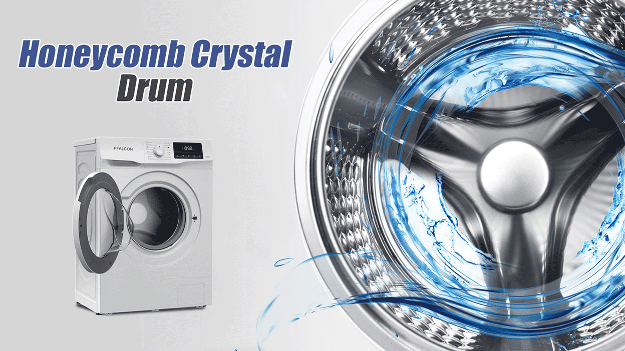 iFFALCON 8KG FWF80 Washing Machine Honey Comb Crystal Drum