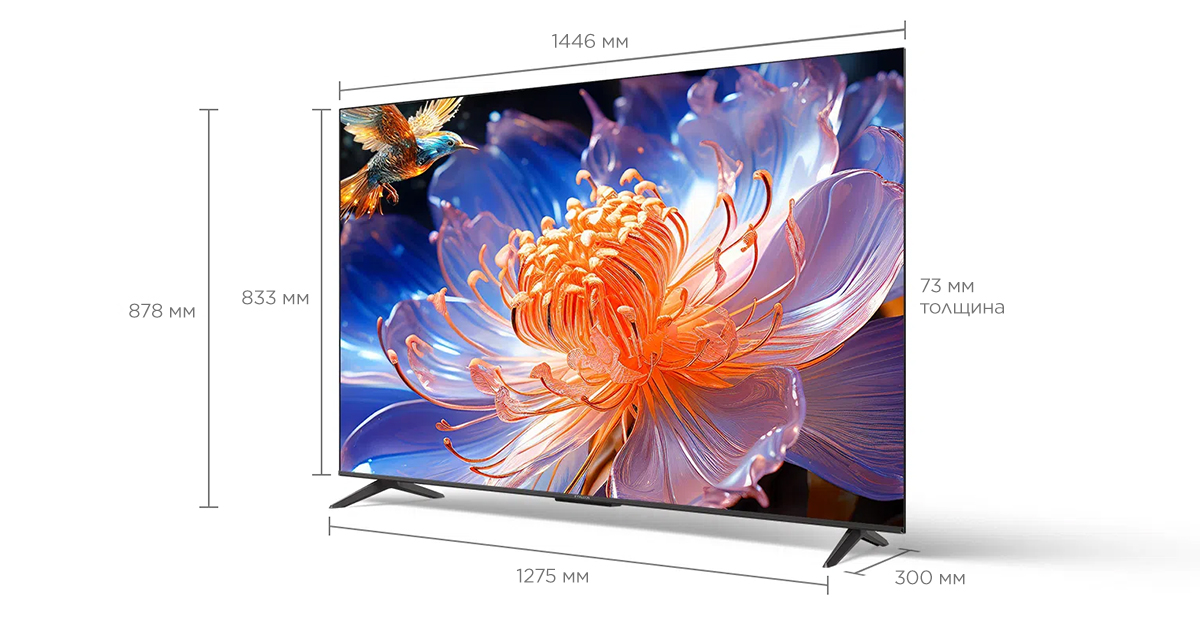 U64 4K UHD Google TV Screen Size 65