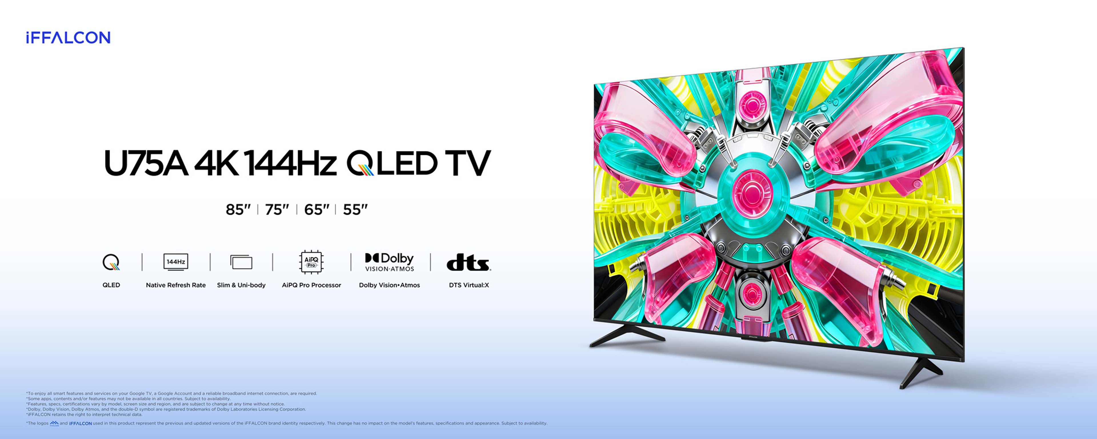 iFFALCON U75A 4K 144Hz QLED TV